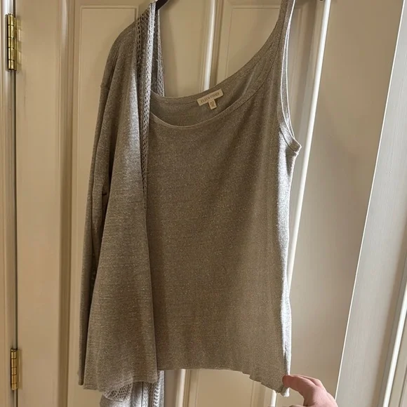 Eileen Fisher Women's 2 Piece Italian Linen and Silk Sweater Set. Size XL - Picture 5 of 8